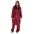 Snuggs Blanket Onesie Dark red
